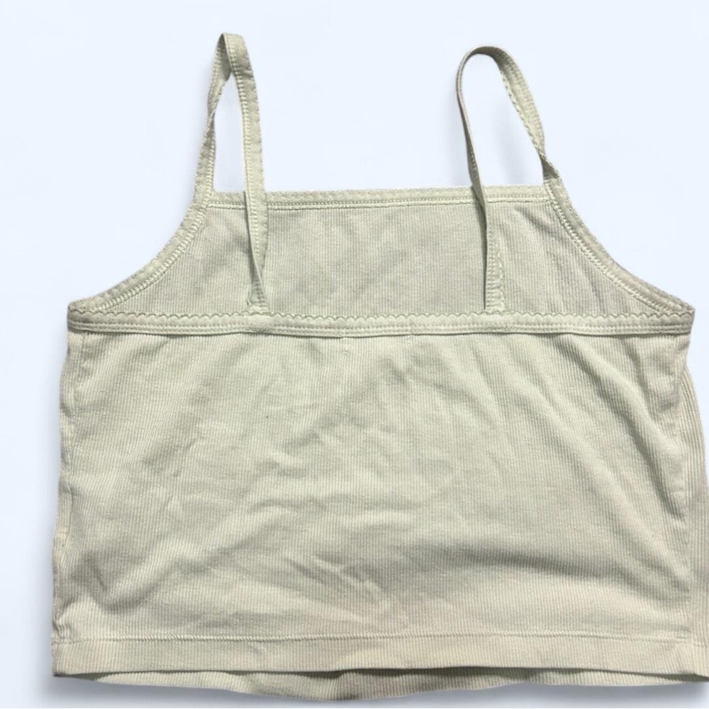 Beige Ribbed Tank Top - Picture 2 of 2